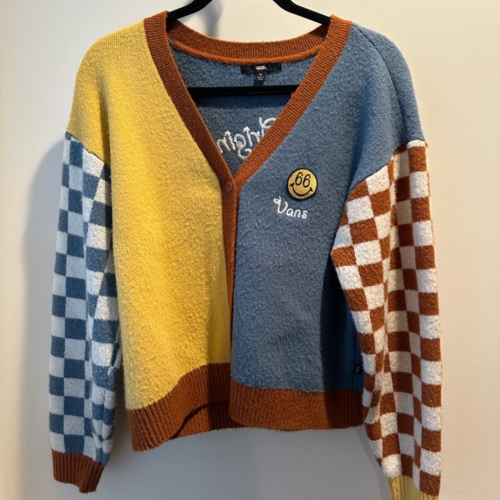 Vans Checkered Button Cardigan